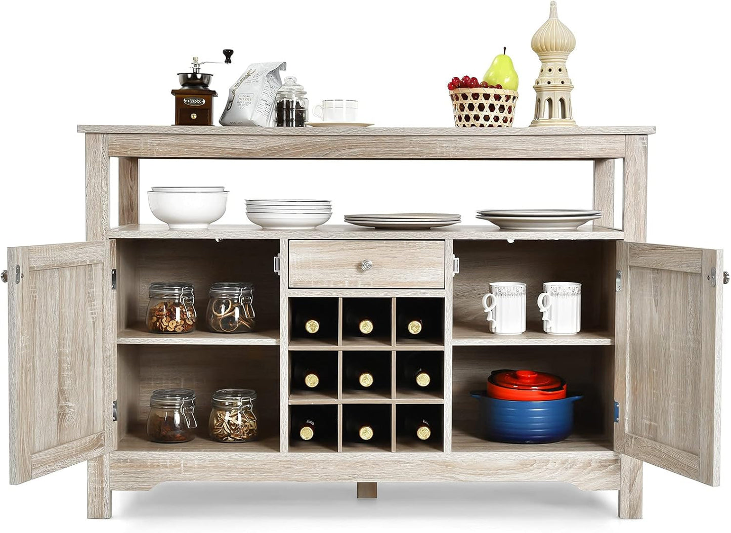 Buffet Server Sideboard Console Wood Dining Table Cupboard Table