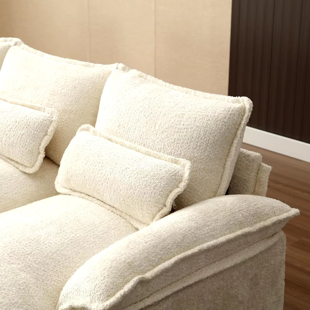 110" Modern Chenille, U Shaped Sectional Sofa Couch