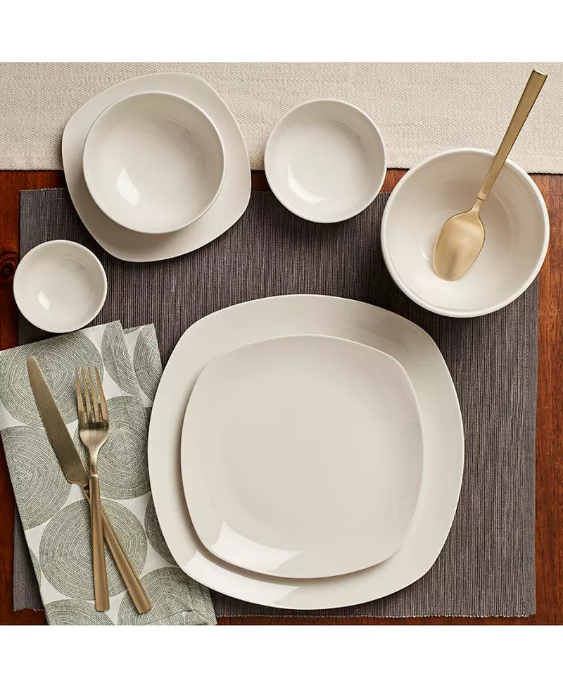 Inspiration by Denmark Soft Square 42 Pc. Dinnerware Set, Service for 6