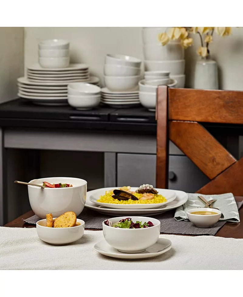 Inspiration by Denmark Soft Square 42 Pc. Dinnerware Set, Service for 6