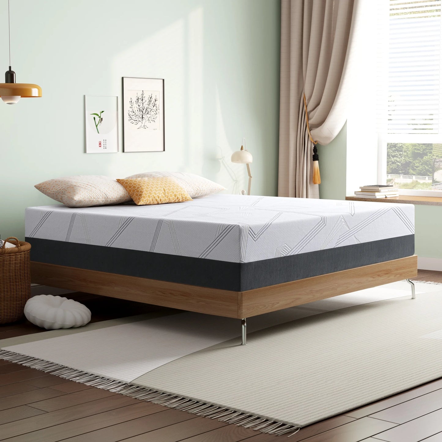 Queen Mattress, 8" Medium Gel Memory Foam Mattress in a Box, Queen Size