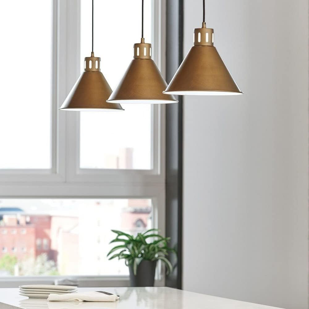 Zailey 9.5" 1 Light Pendant in Natural Brass