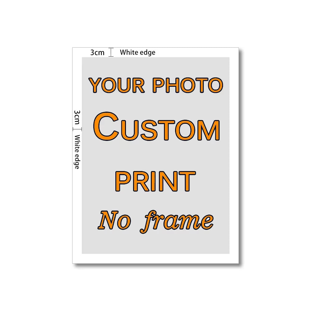 Custom Waterproof Painting Spray Painting Custom Print on Canvas Paintings Wall Art Poster Pictures for Living Room Home Decor