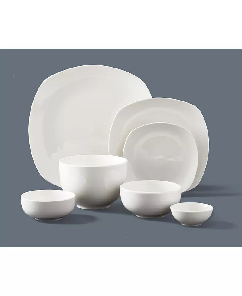 Inspiration by Denmark Soft Square 42 Pc. Dinnerware Set, Service for 6