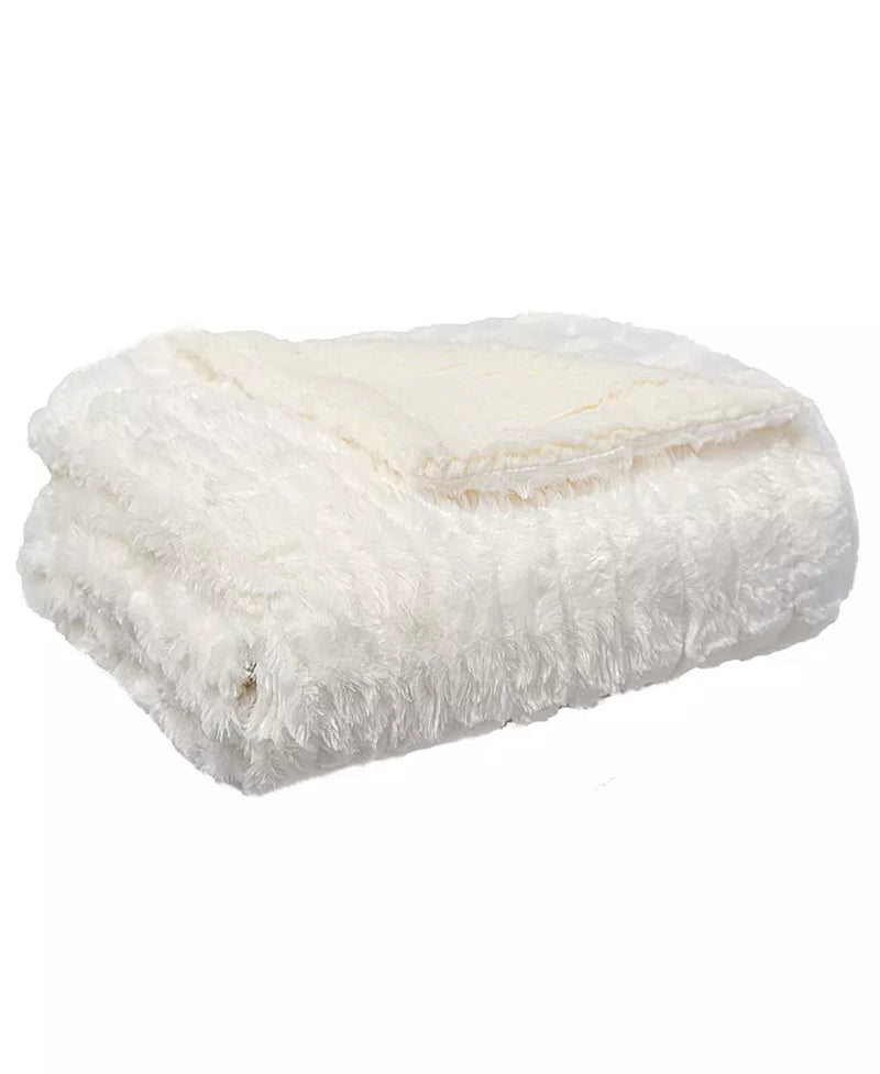 Reversible Micromink to Faux-Sherpa Tie-Dye Throw, 50" X 60", Exclusively at MacyâS