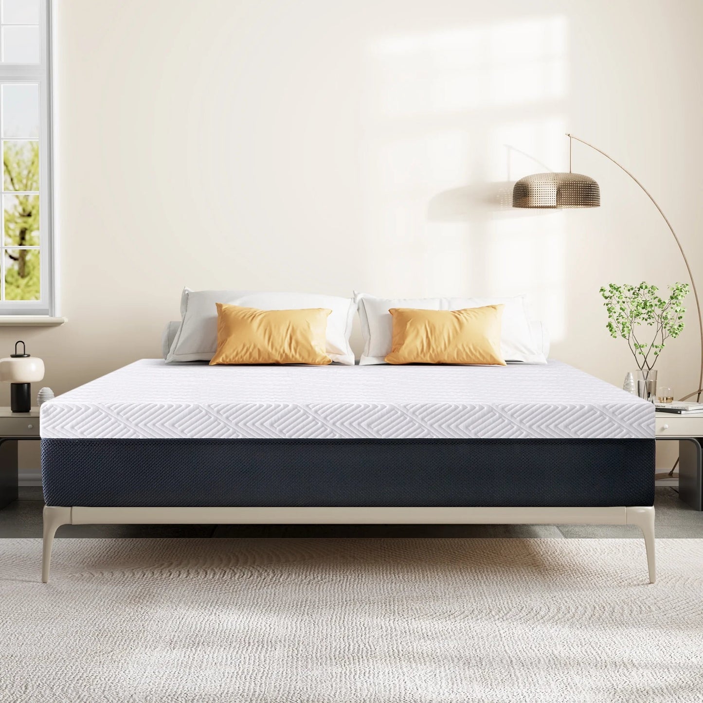 10" Twin Memory Foam Mattress in a box, breathable, strong support, zero noise, easy packaging.