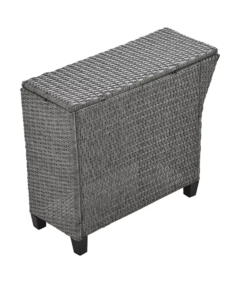 6 Person Fan-Shaped Rattan Suit Combination Patio Furniture