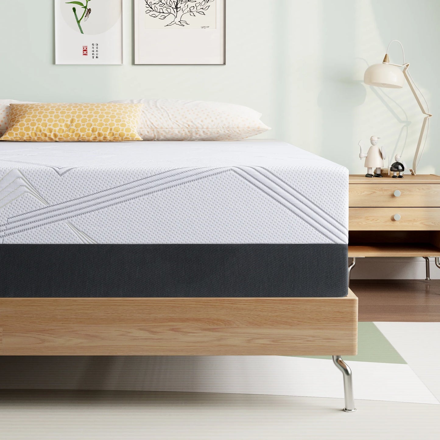 Queen Mattress, 8" Medium Gel Memory Foam Mattress in a Box, Queen Size