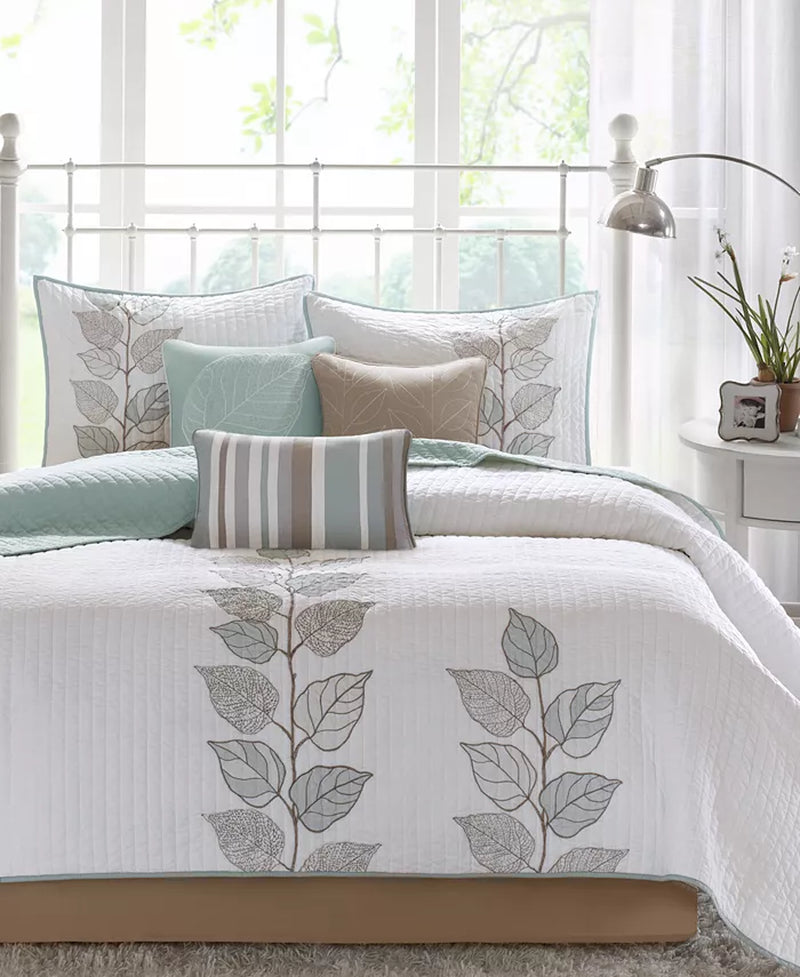 Caelie Quilted 6-Pc. Quilt Set, Queen