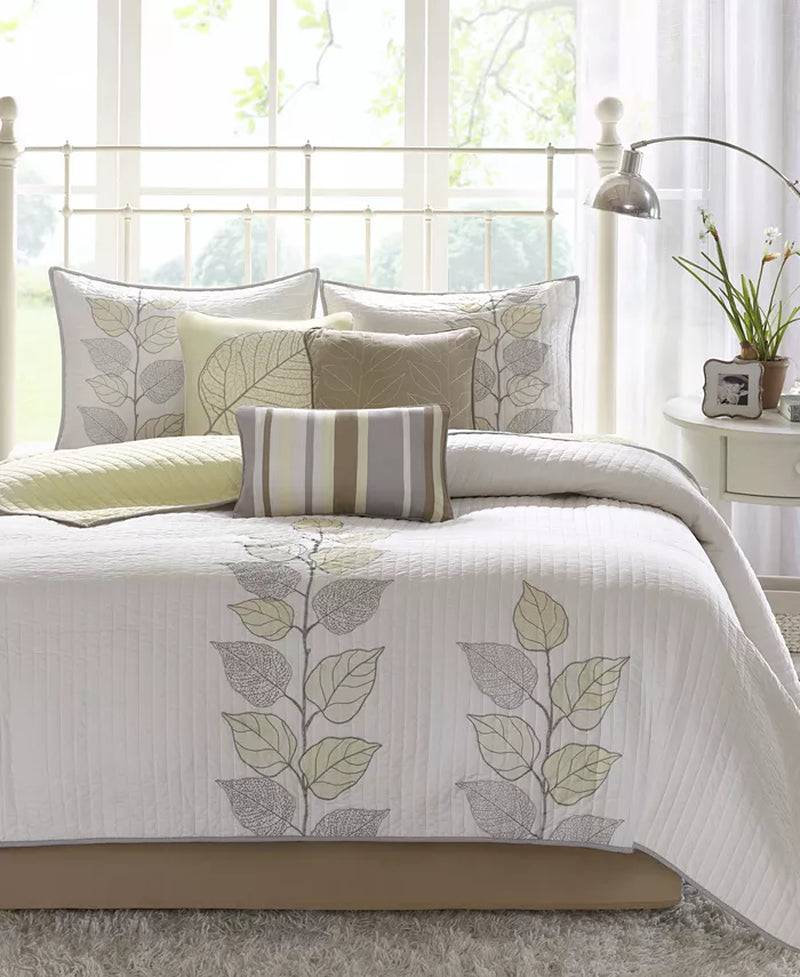 Caelie Quilted 6-Pc. Quilt Set, Queen