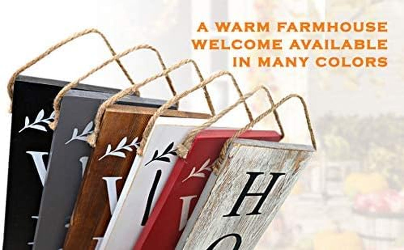 Tall Outdoor Welcome Sign for Front Door, 2 Sided 5 Ft Black Welcome Sign, Wooden Tall Welcome Sign for Front Porch, Farmhouse Welcome Porch Sign Wood Vertical Decor, Home Sweet Home Sign Porch Decor