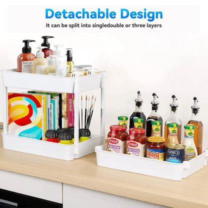 3 Drawers Cart Rolling Plastic Storage Cart and Organizer Metal Frame Plastic Drawers Plastic Trolley Organizer